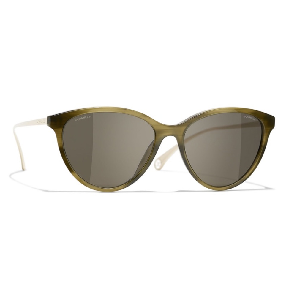 CHANEL 5459 Butterfly Sunglasses With Case